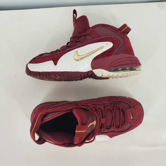 Nike Air Max Penny 1 House Party Sneakers 6 Youth 7.5 Women Shoes Team Red White - Picture 5 of 15